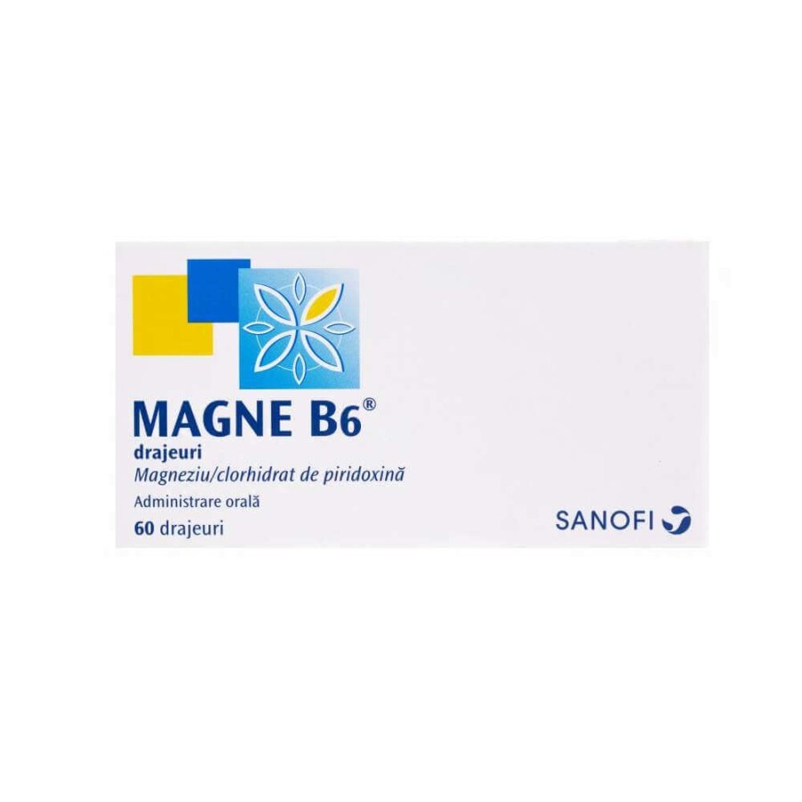 Magne B6, 60 drajeuri, Sanofi recenzii