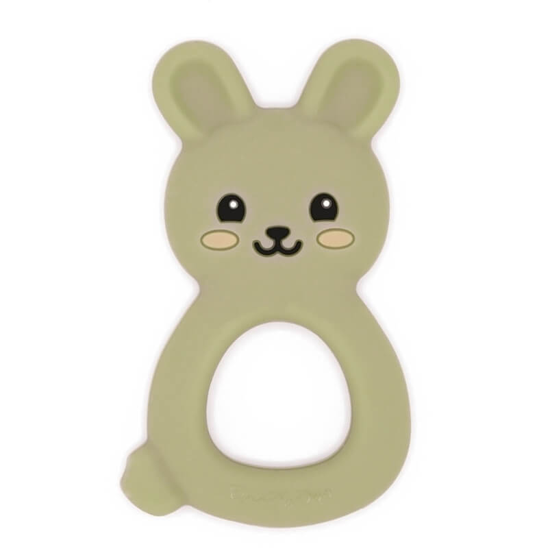 Jucarie dentitie silicon Bunny Doo Olive, DooDaDoo