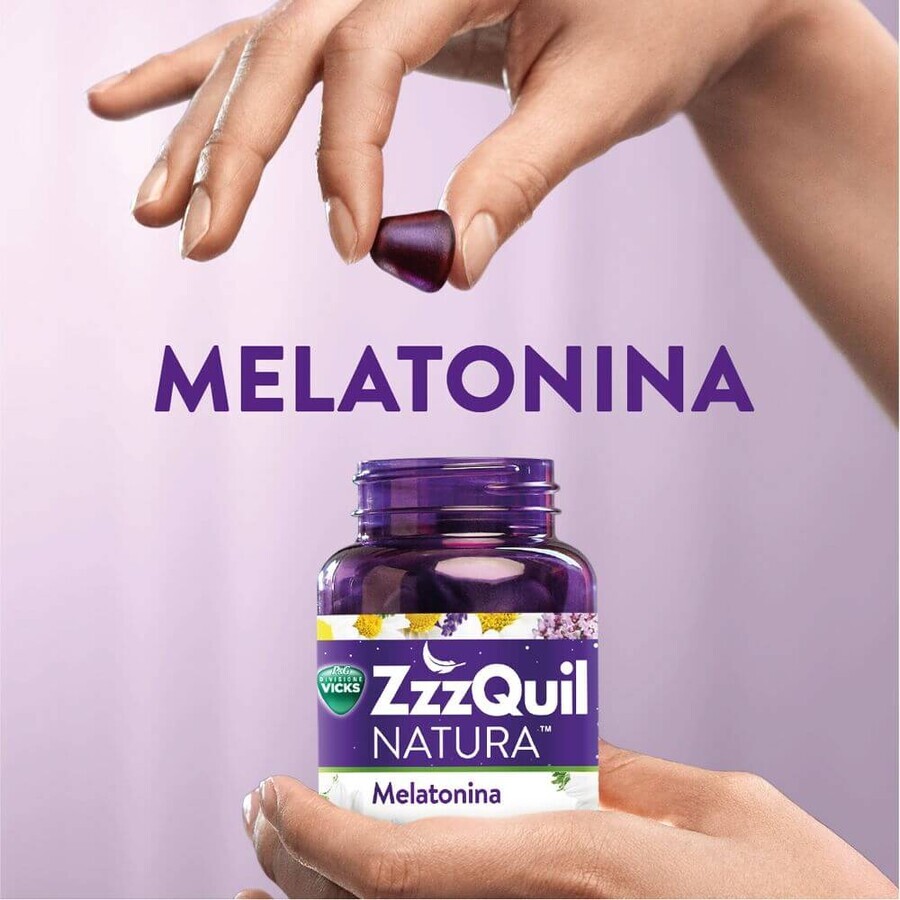 Melatonină, 60 jeleuri, ZzzQuil Natura 