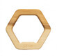 Jucarie pentru dentitie din lemn de tei - hexagon, Zuluff