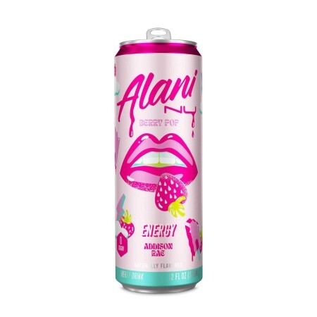 Alani Nu Energy, Energizant Cu Aroma De Berry Pop - Addison Rae, 355 Ml