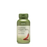 Gnc Herbal Plus Cayenne Pepper 500 Mg, Ardei Cayenne, 100 Cps