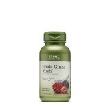 Gnc Herbal Plus Triple Ginsa Rush, Extract Standardizat Din 3 Tipuri De Ginseng, 100 Cps
