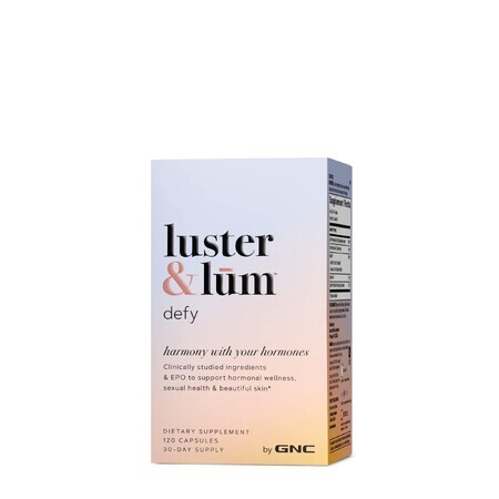 Gnc Luster & Lum Defy, Suport Hormonal Si Piele Frumoasa, 120 Cps