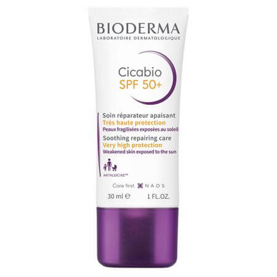 Bioderma Cicabio Crema pentru piele pigmentata SPF 50+, 30 ml