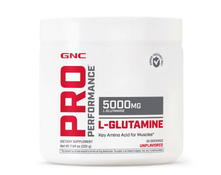 Gnc Pro Performance Micronized L-glutamine 5000 Mg, L-glutamina Micronizata Pudra Fara Aroma, 225 G