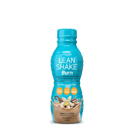 Gnc Total Lean Lean Shake Burn, Shake Proteic Rtd Cu Aroma De Vanilie Si Cafea, 414 Ml