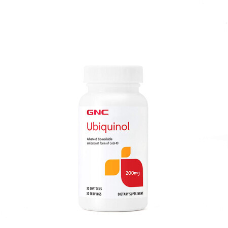 Gnc Ubiquinol Coenzima Q-10 Naturala 200 Mg, 30 Cps