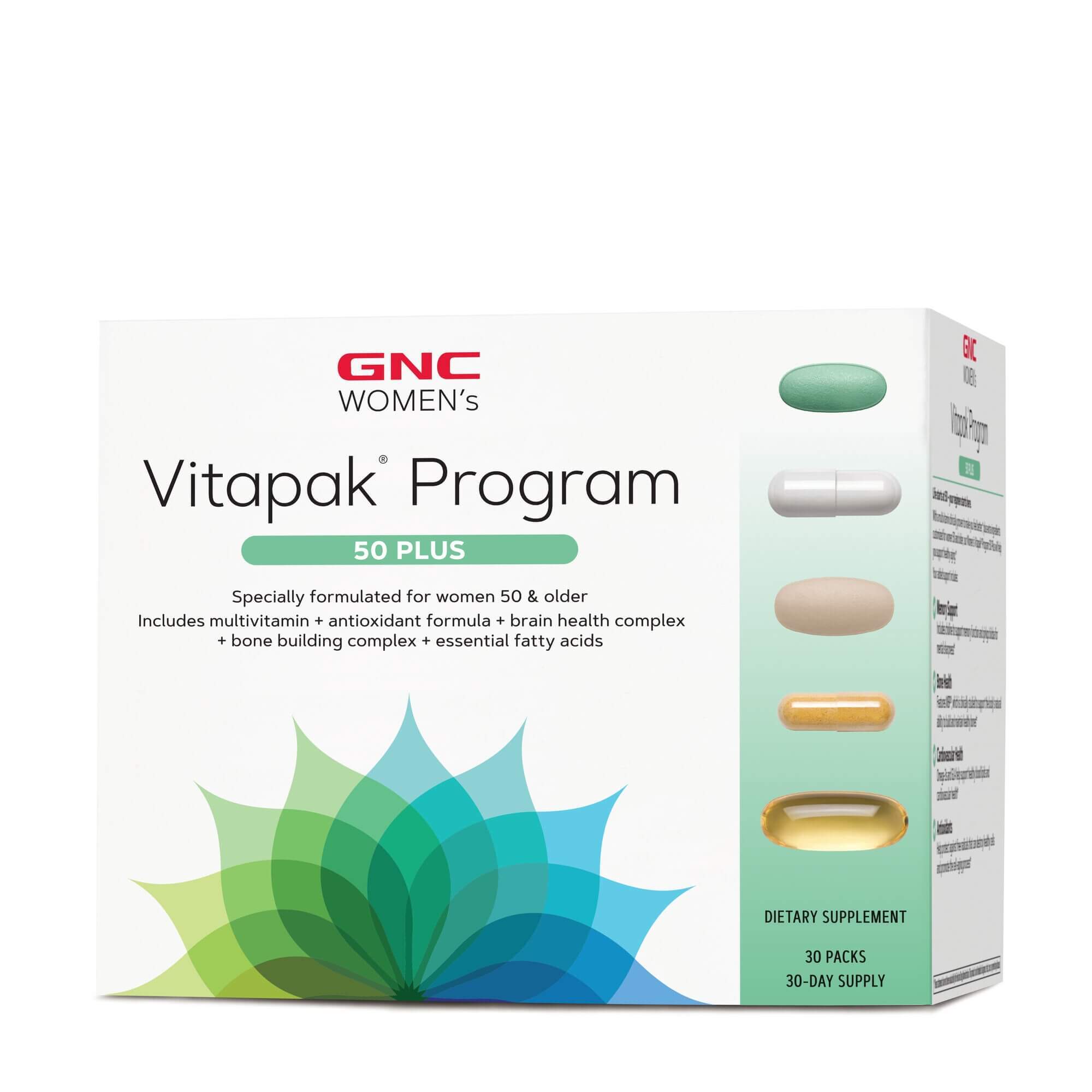 Gnc Women\'s Vitapak Program 50 Plus, Complex De Multivitamine Pentru Femei 50 Plus, 30 Pachete