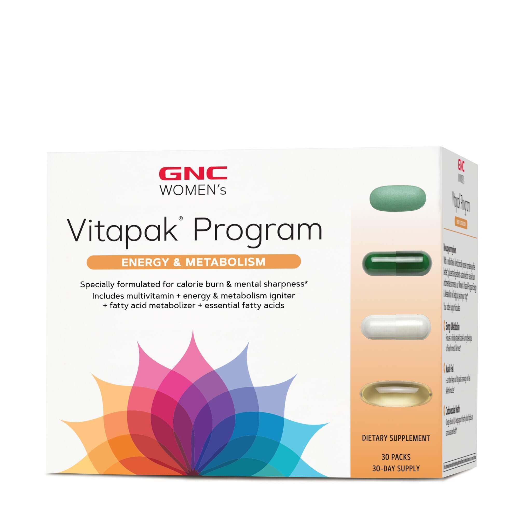 Gnc Women\'s Vitapak Program Energy And Metabolism, Complex De Multivitamine Pentru Femei, Energie Si Metabolism, 30 Pachetele