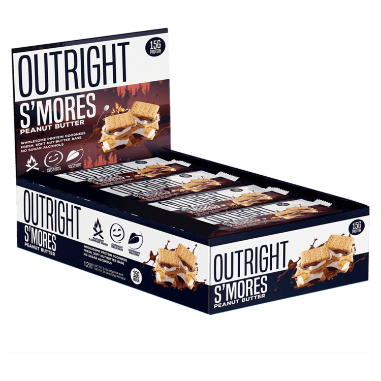 Outright S’mores Peanut Butter, Baton Proteic Cu Aroma De Bezele Cu Unt De Arahide, 60 G