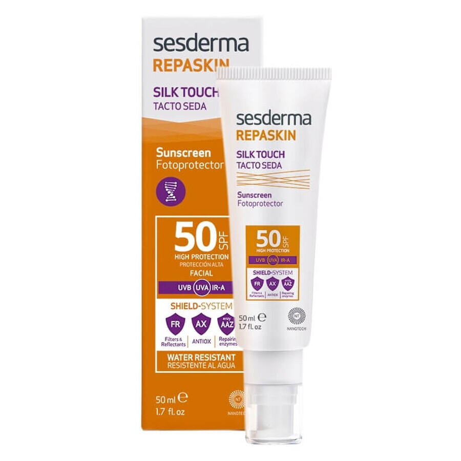 Sesderma Repaskin Crema pentru protectie solara cu SPF 50 Silk Touch, 50 ml recenzii