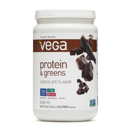 Vega Protein And Greens, Proteina  Vegetala Si Verdeturi, Cu Aroma De Ciocolata, 618 G