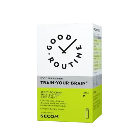 Train-Your-Brain, 9 fiole buvabile a 25 ml, Good Routine SECOM