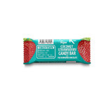 Baton bio invelit in ciocolata cu cocos si capsuni, 50 gr, Candy Town