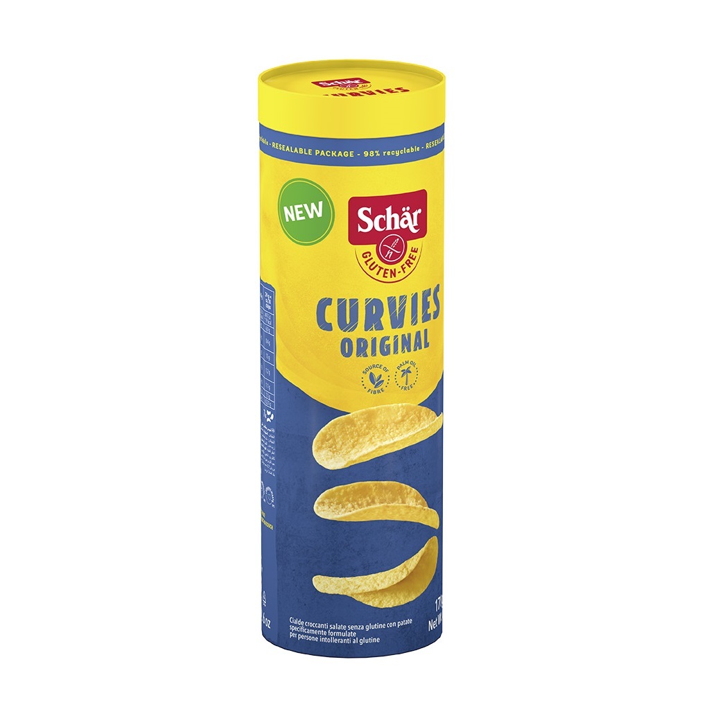 Chipsuri fara gluten Curvies Original, 170 gr, Schar