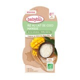 Desert Bio din orez cu crema de cocos si mango, 2 x 100 g, BabyBio