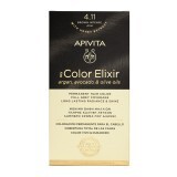 Vopsea pentru par My Color Elixir, nuanta 4.11, Apivita