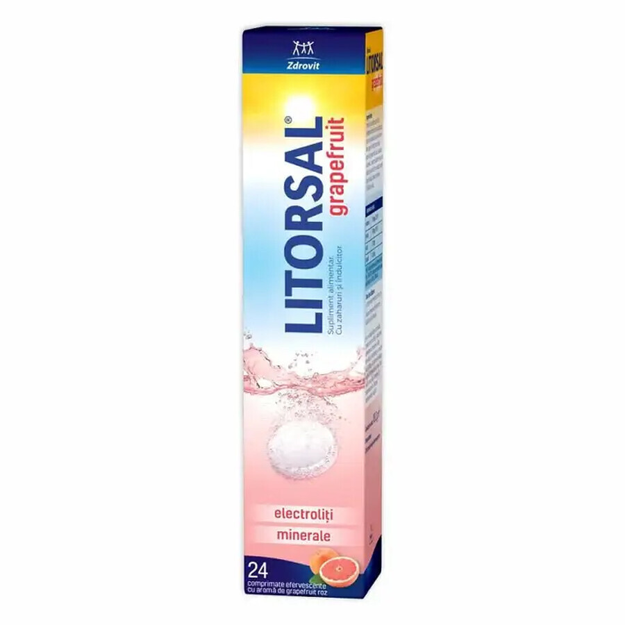 Litorsal Elektrolyte mit Grapefruit-Geschmack, 24 Brausetabletten, Zdrovit