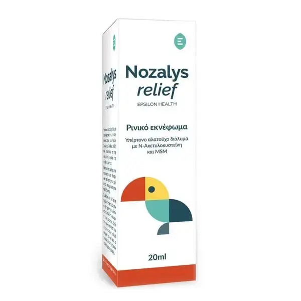 Spray nazal Nozalys relief, 20 ml, Epsilon Health Medicamente fără Rețetă (OTC)