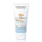 Crema protectie solara SPF 50+ pentru ten mixt-gras cu tendinta acneica Sunbrella, 50 g, Dermedic