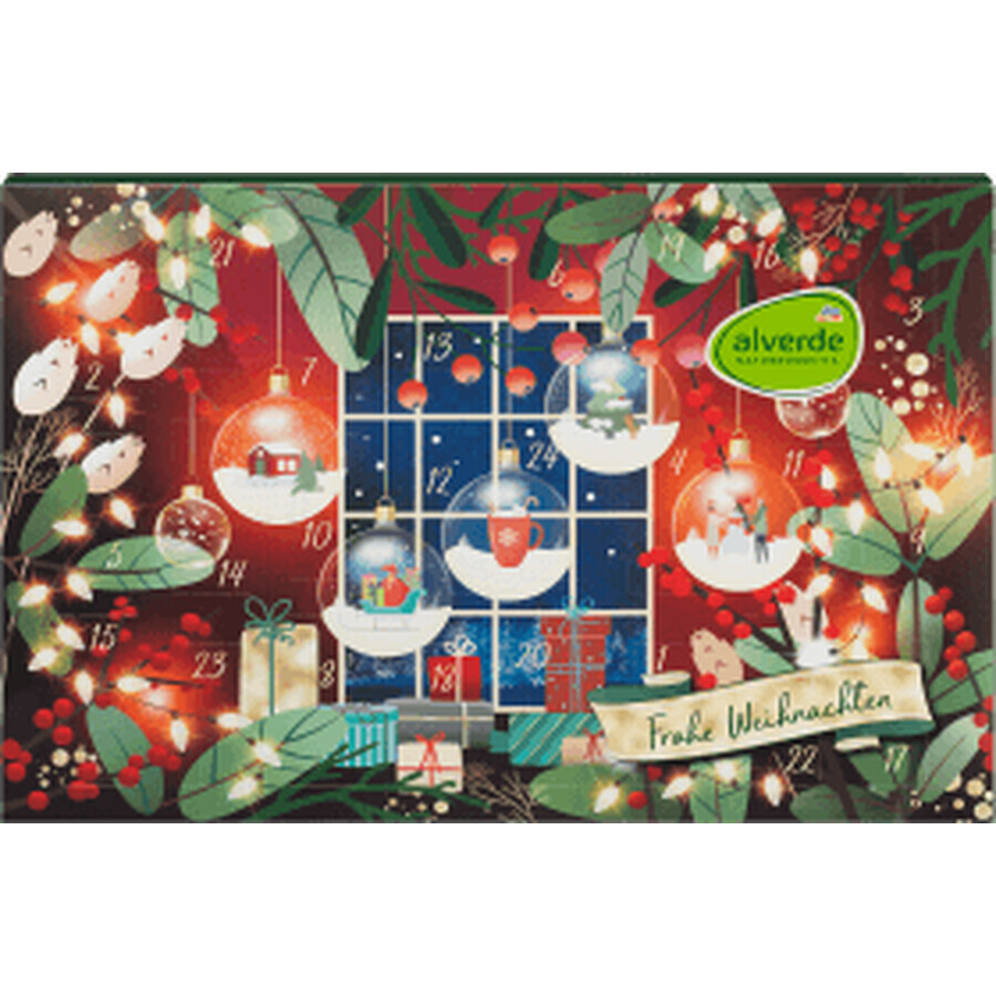 Alverde Naturkosmetik Advent calendar Crăciun Frohe Weihnachter, 1 buc
