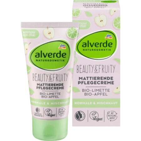 Alverde Naturkosmetik Beauty&Fruity crema de față matifiantă, 50 ml