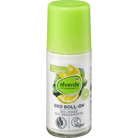 Alverde Naturkosmetik Deodorant roll-on mentă, 50 ml