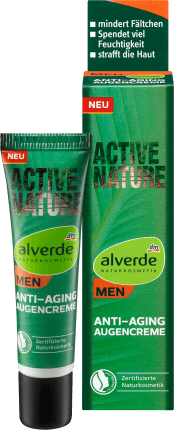 Alverde Naturkosmetik MEN crema de ochi anti-age, 15 ml