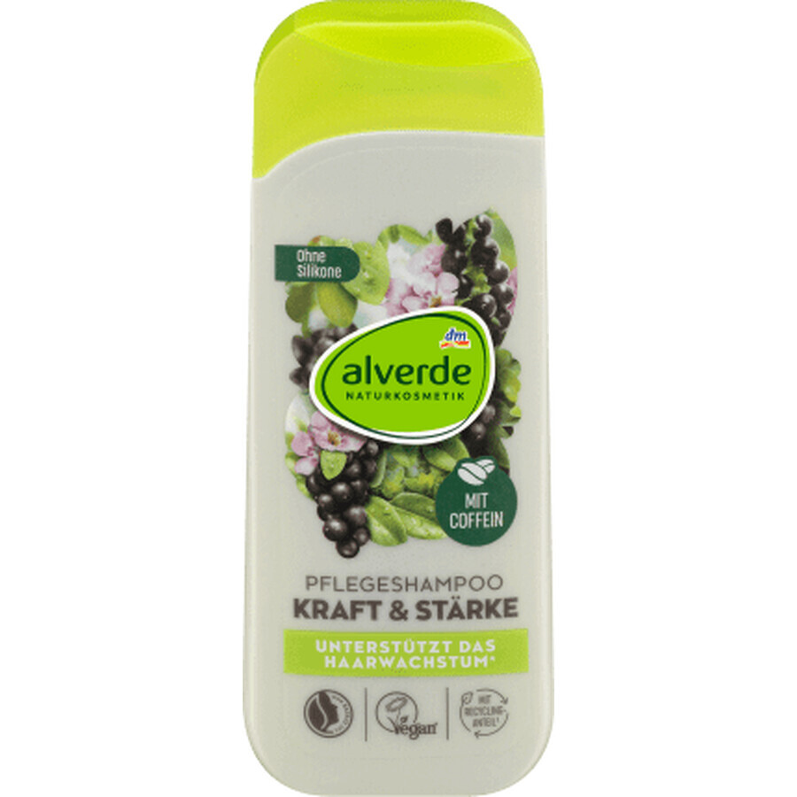 Alverde Naturkosmetik Șampon cu cofeină pentru putere și rezistență, 200 ml