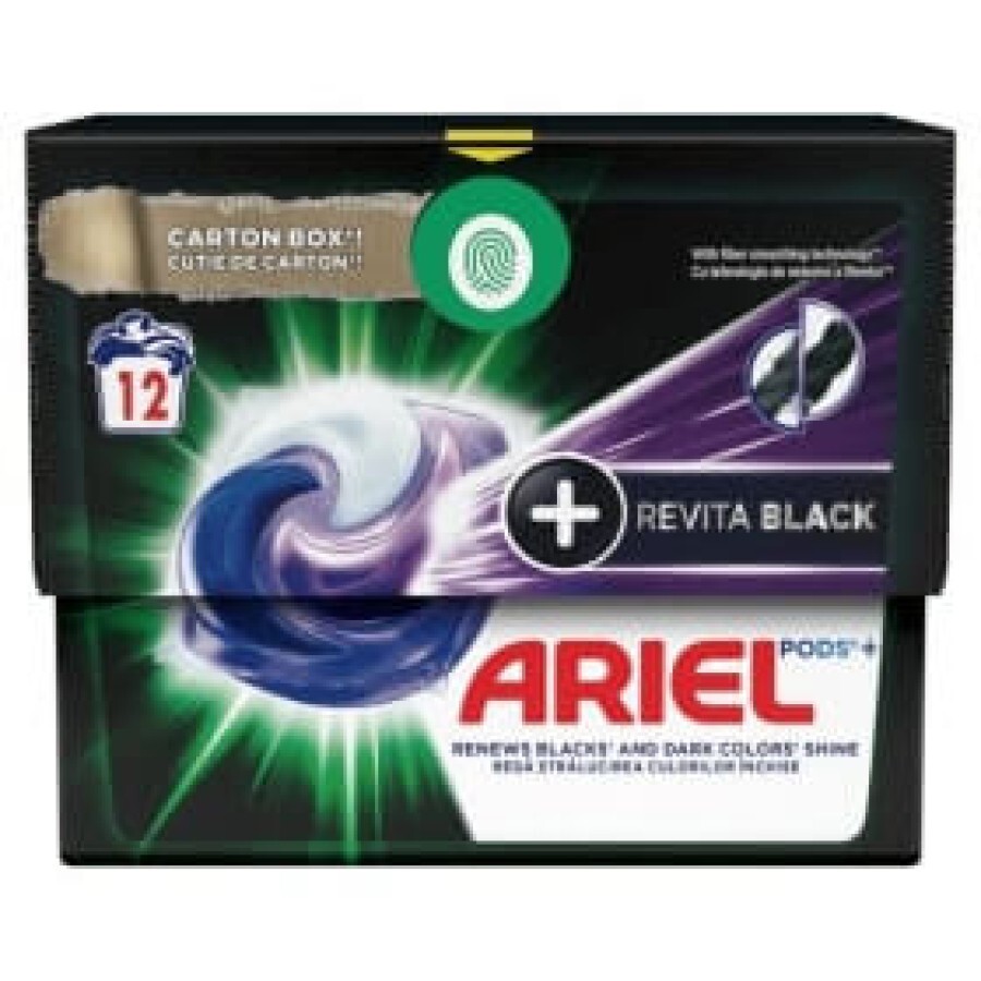 Ariel Detergent de rufe All in 1 PODS Black, 12 buc