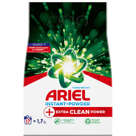Ariel Detergent de rufe pudră Ariel +Extra Clean Power 17 spălări, 1,7 Kg