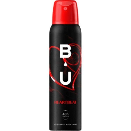 B.U. HEARTBEAT Deodorant spray pentru corp, 150 ml
