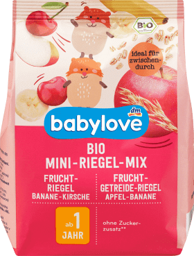 Babylove Baton de fructe mix organic mini 1 an, 100 g