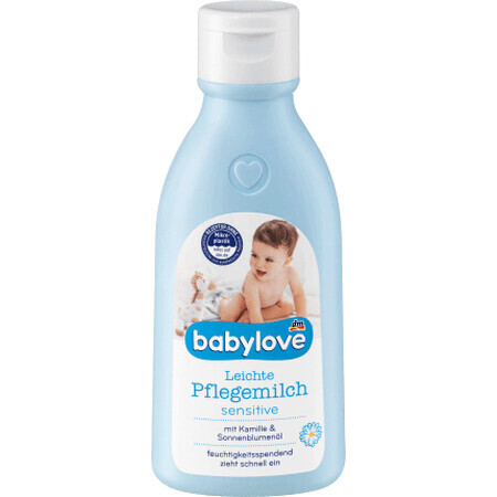 Babylove Lapte de corp pentru piele sensibilă, 250 ml