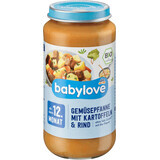 Babylove Legume, cartofi și vită ECO, 12+, 250 g