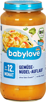 Babylove Meniu legume cu paste ECO, 12+, 250 g