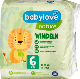 Babylove nature Scutece ECO nr.6, 27 buc