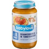 Babylove șuncă cu sos de roșii 8+ ECO, 220 g