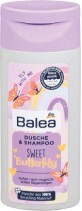 Balea Gel de duș&amp;șampon Sweet Butterfly pentru copii, 50 ml