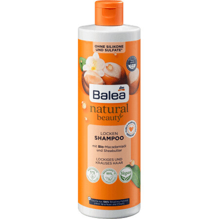 Balea natural beauty șampon pentru bucle, 400 ml