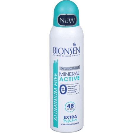 Bionsen Deodorant spray minerale active, 150 ml