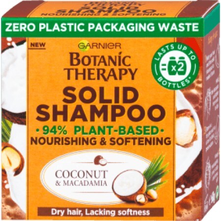 Botanic Therapy Şampon solid cu nucă de cocos, 60 g