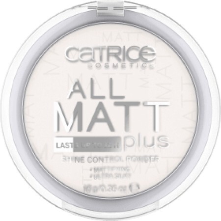 Catrice All Matt Plus Shine Control pudră compactă 001 Universal, 10 g