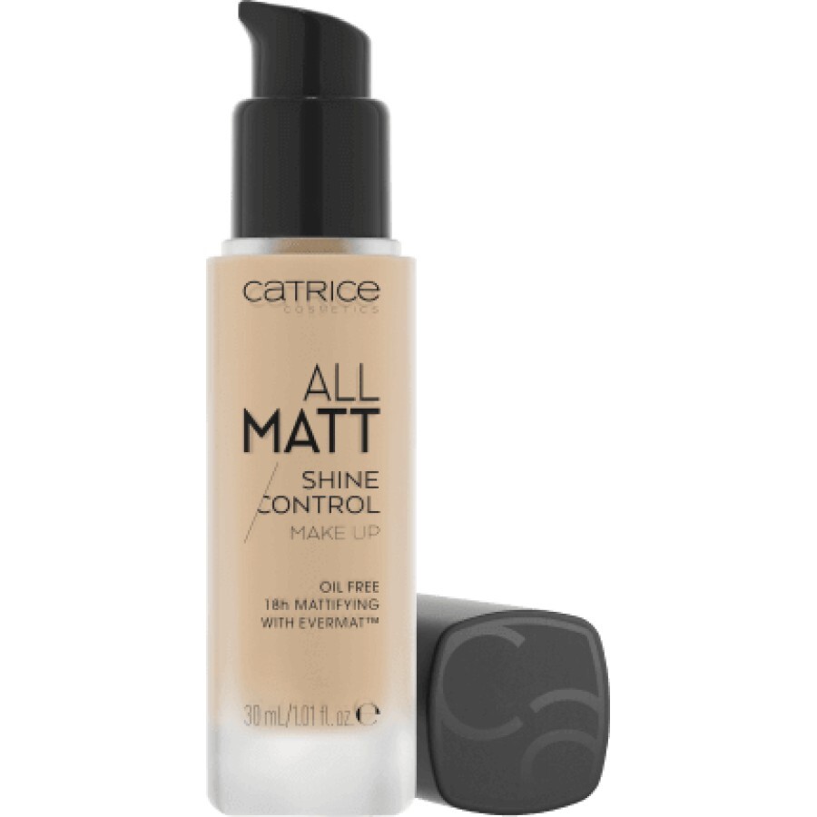 Catrice All Matt Shine Control fond de ten 020N Nude Beige, 30 ml