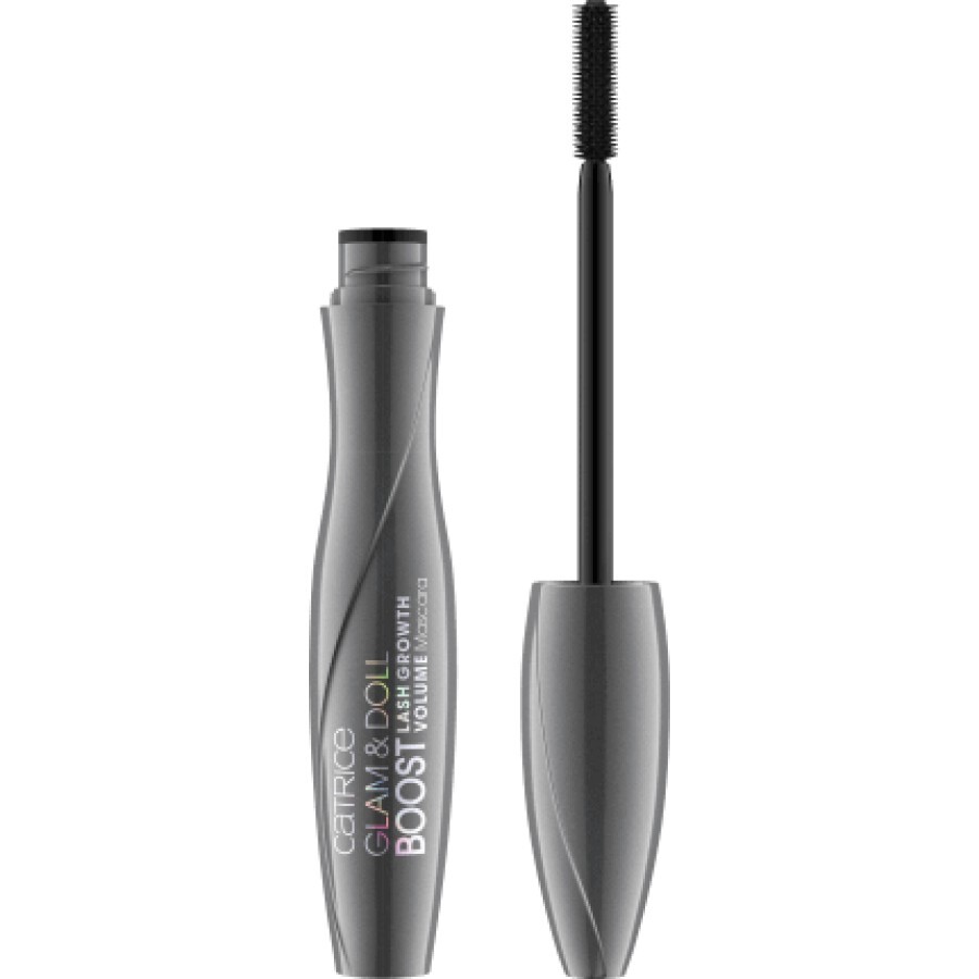 Catrice Glam & Doll Boost Lash Growth Volume Mascara Black 010, 8 ml