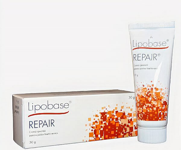 Cremă specială pentru piele foarte uscată Lipobase Repair, 30 g, Astellas