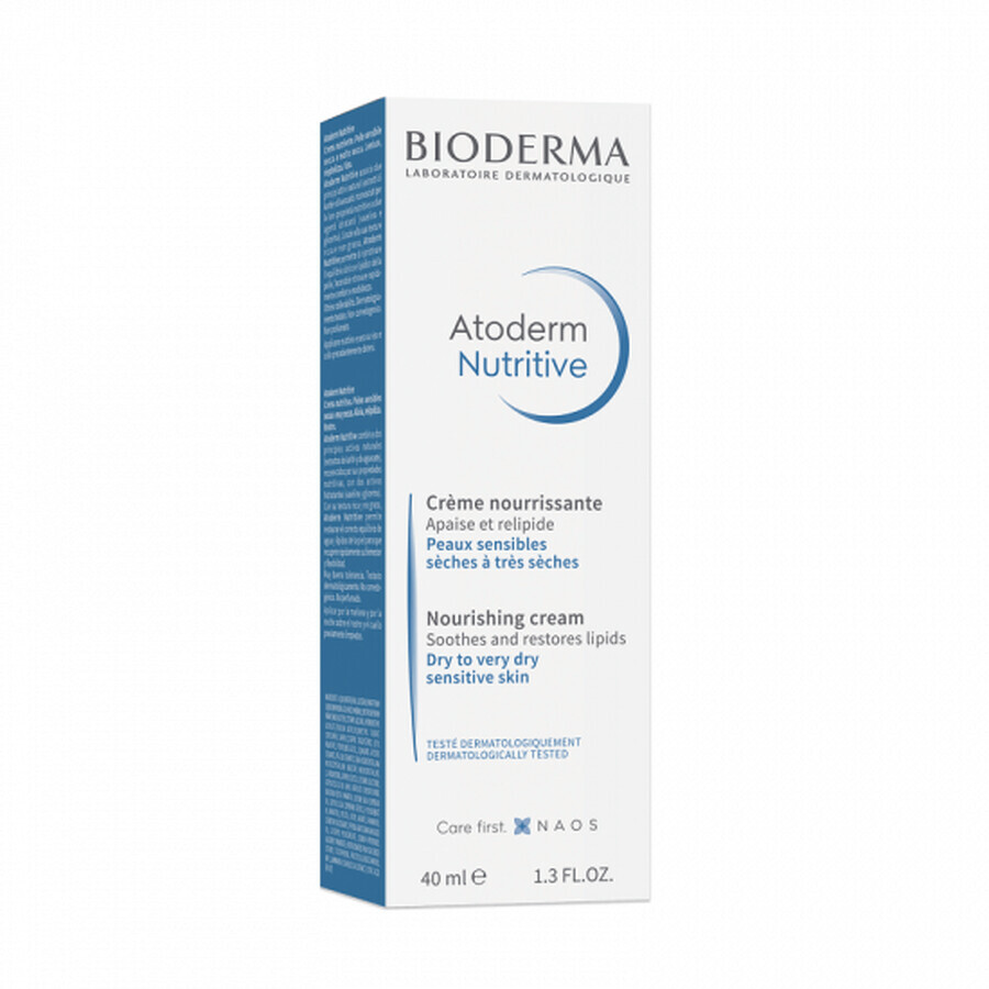 Bioderma Atoderm Crème nourrissante pour peaux sèches et très sèches, 40 ml