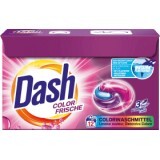 Dash Detergent rufe capsule 3in1 Color Frische, 12 buc