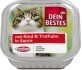 Dein Bestes caserolă hrană umedă pentru pisici, cu vită&amp;curcan &#238;n sos, 100 g
